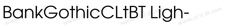 BankGothicCLtBT Ligh字体转换